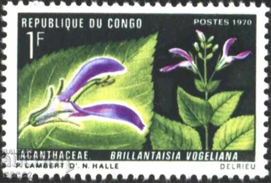 Marcă pură Flora Flowers 1970 din Congo Brazilia