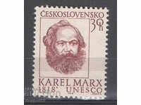1968. Чехословакия. 150 г. от рождението на Карл Маркс.
