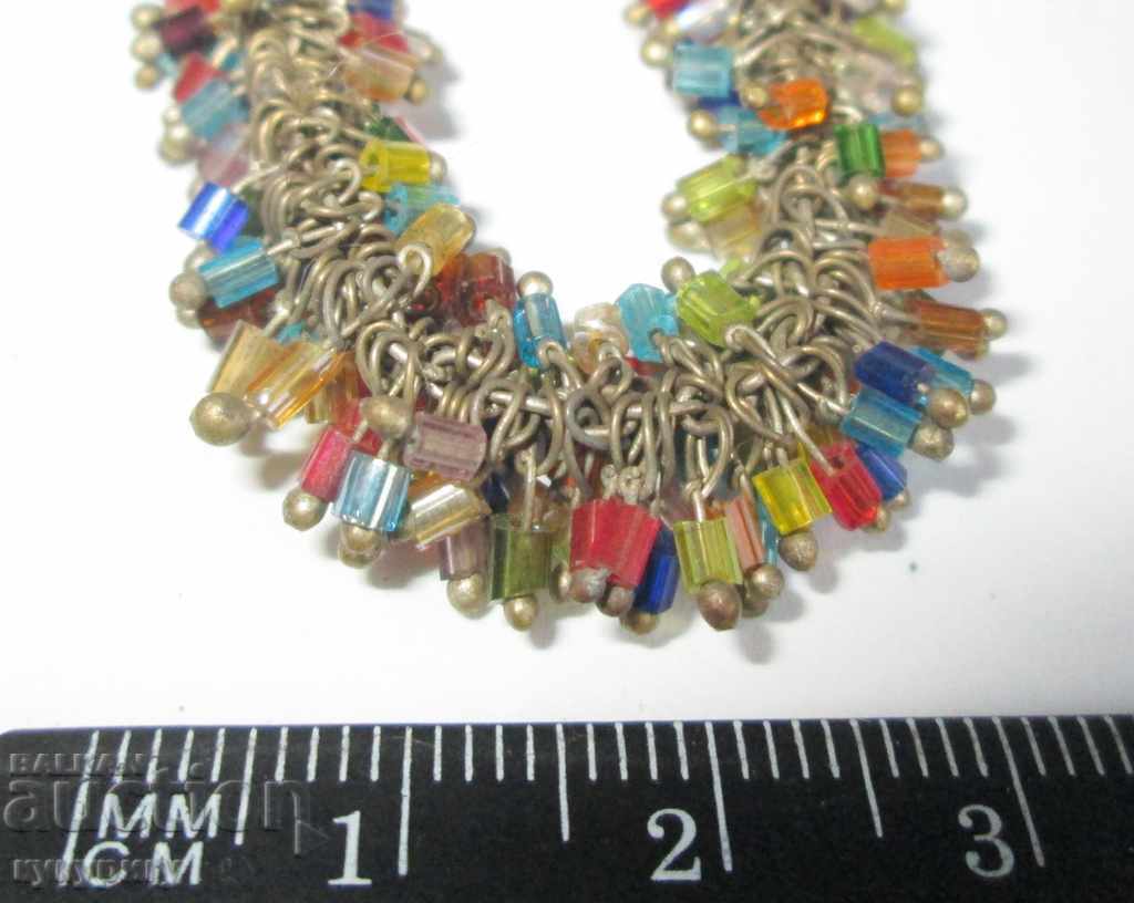 Auction  Old women's jewelry necklace beads handmade beads