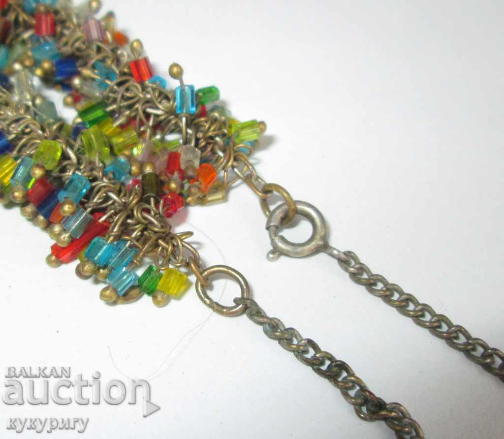 Old women's jewelry necklace beads handmade beads - 5