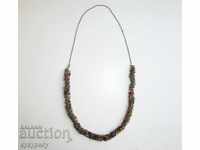 Old women's jewelry necklace beads handmade beads