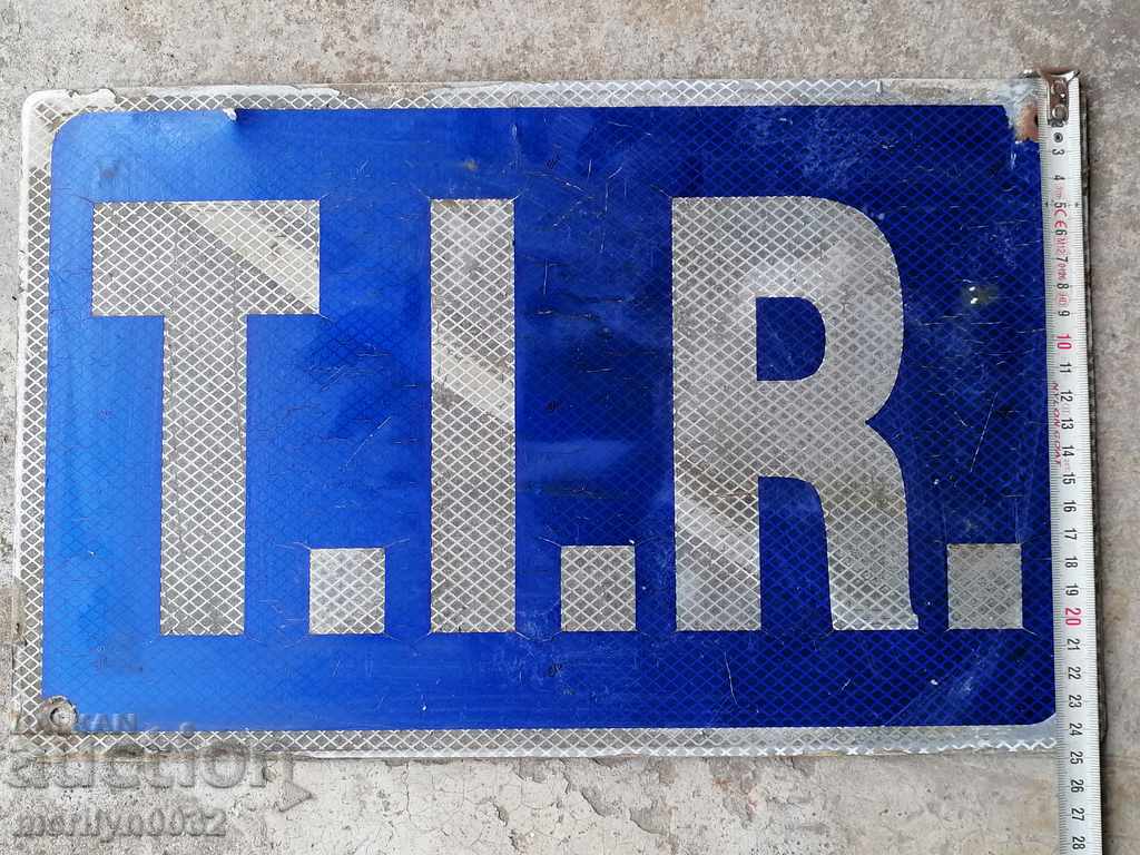 TIR табела, табелка - 6 TIR табела, табелка - 6