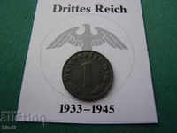 Германия  III  Райх  1  Пфениг 1943 D  Rare