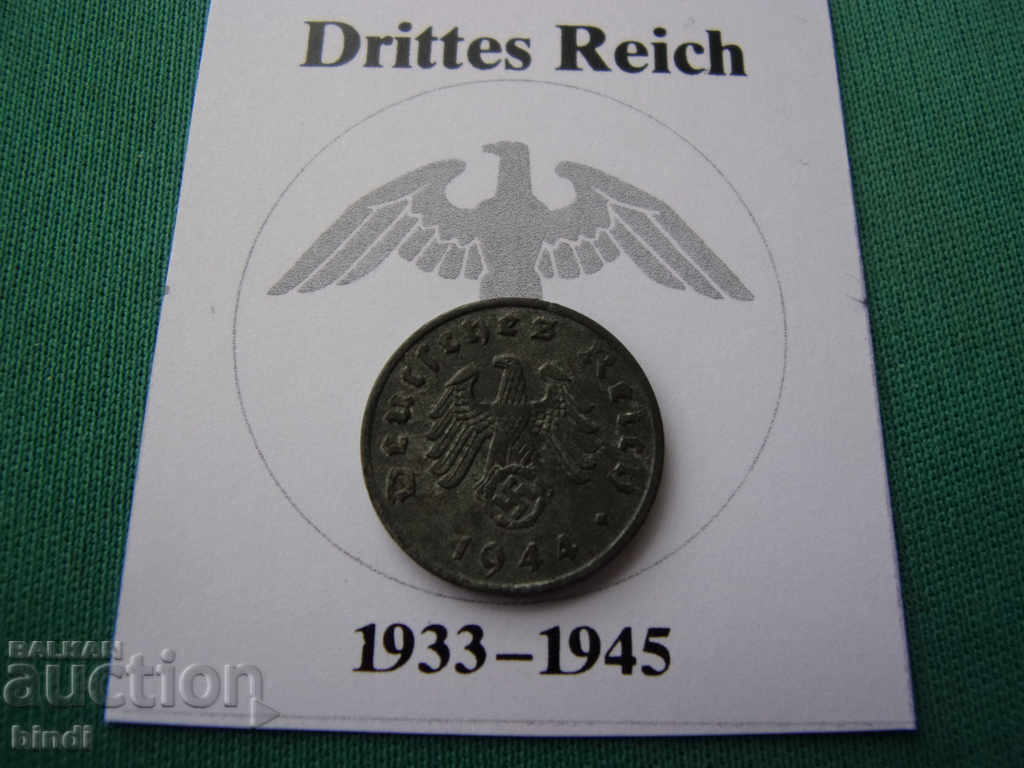 Германия  III  Райх  1  Пфениг 1944 A  Rare