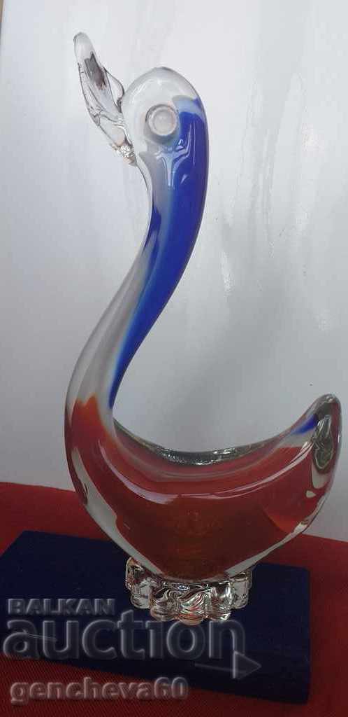 Голяма кристална патица/ Мурано с цена € 30.00 | 58.67 лв.