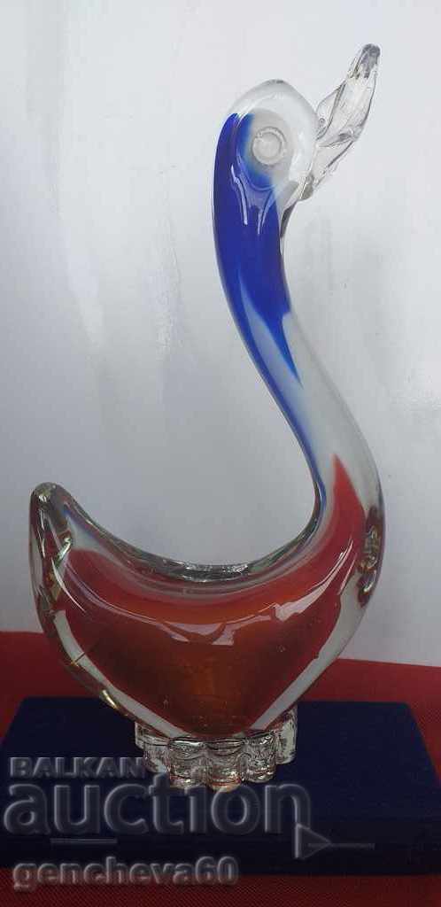 Μεγάλη κρυστάλλινη πάπια / Μουράνο