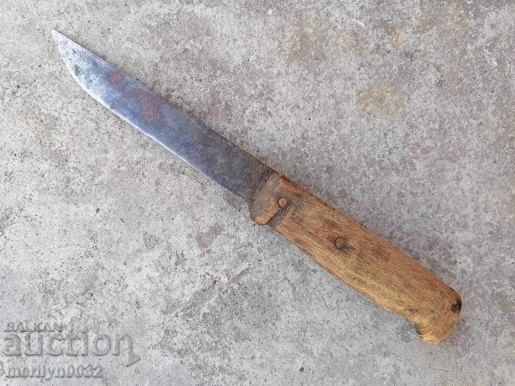 Auction  Old butcher, knife, knife blade