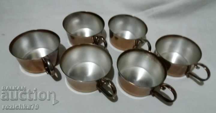 Old set of coffee tea set with a tray with price 35.00 BGN | € 17.90