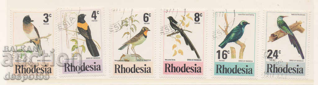 1977. Родезия. Птици.