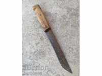 Стар касапски нож, каракулак, ножка острие