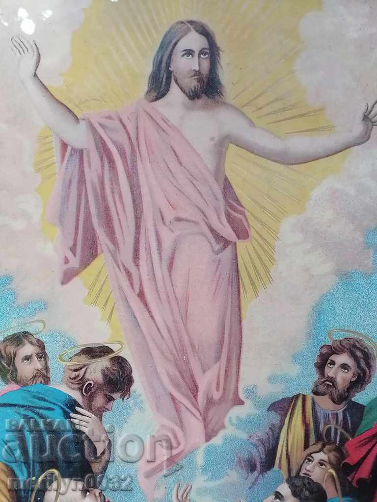 Old icon lithograph printed in the early 20th century with price 139.00 BGN | € 71.07