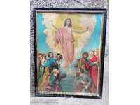 Litografia icoană veche tipărită la începutul secolului al XX-lea