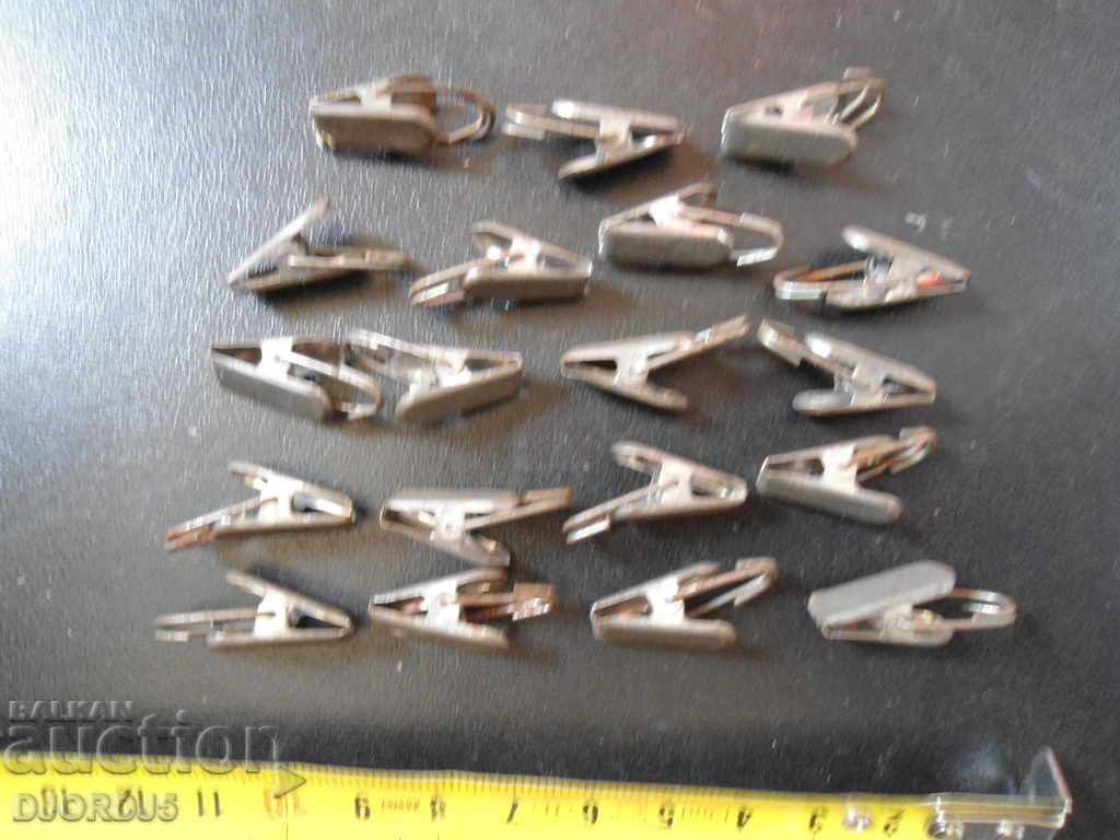 Auction Old metal curtain clips Auction Old metal curtain clips