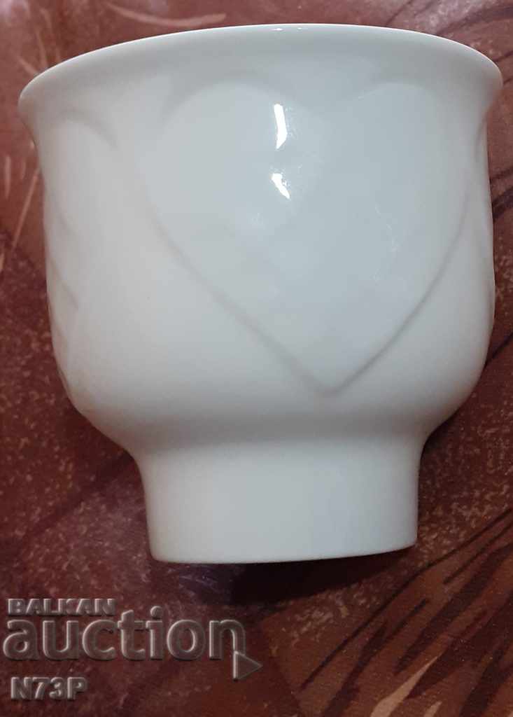 PORCELAIN GLASS. CANDLEHOLDER. RORSTRAND. SWEDEN. - 7 PORCELAIN GLASS. CANDLEHOLDER. RORSTRAND. SWEDEN. - 7