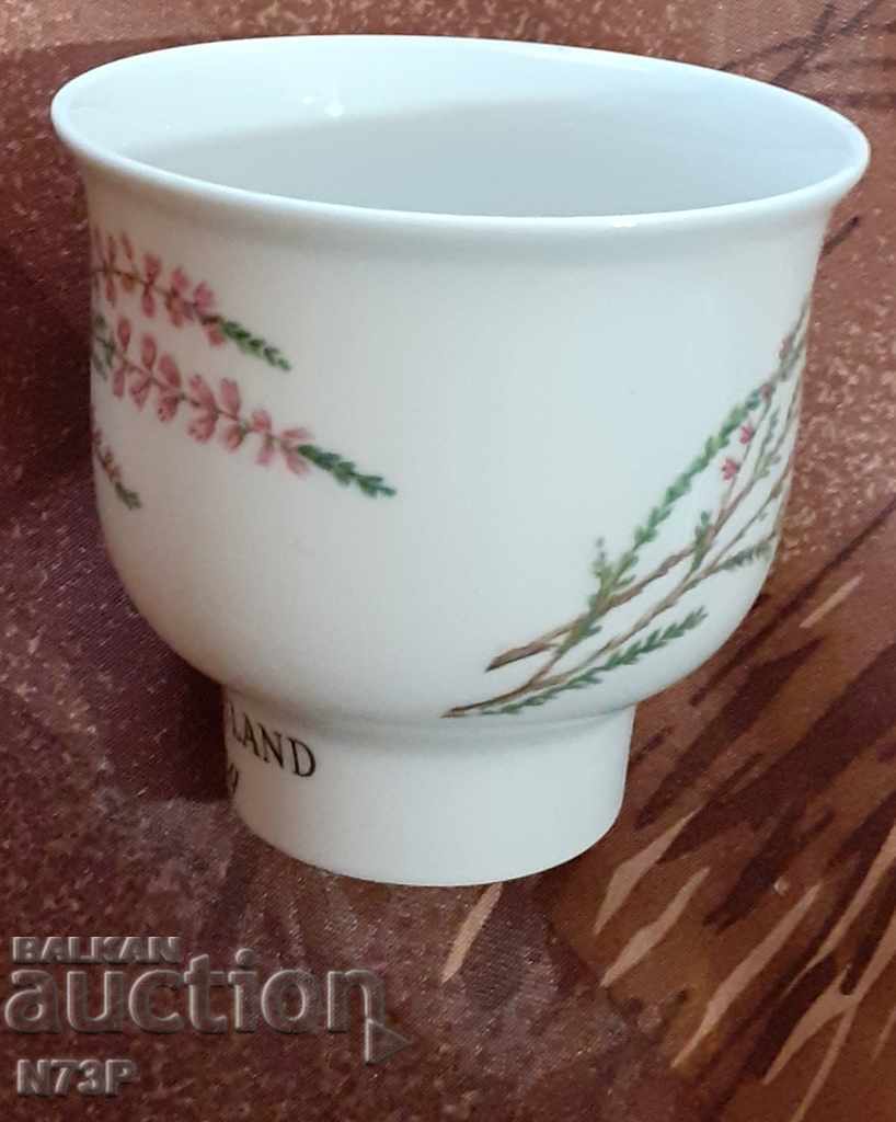 PORCELAIN GLASS. CANDLEHOLDER. RORSTRAND. SWEDEN. - 7