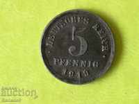 5 pfennig 1919 "J" Germany Iron