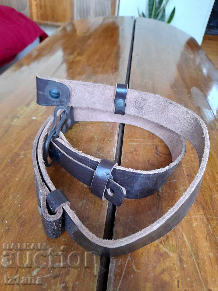 Old leather strap, rifle strap - 5 Old leather strap, rifle strap - 5