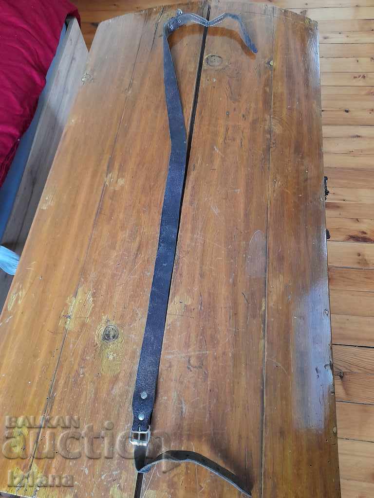 Old leather strap, rifle strap with price 45.00 BGN | € 23.01 Old leather strap, rifle strap with price 45.00 BGN | € 23.01