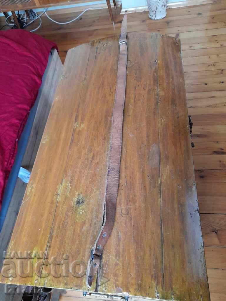Old leather strap, rifle strap with price 45.00 BGN | € 23.01 Old leather strap, rifle strap with price 45.00 BGN | € 23.01