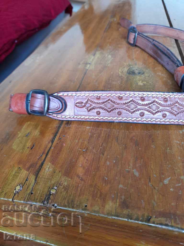 Old leather strap, rifle strap with price 80.00 BGN | € 40.90 Old leather strap, rifle strap with price 80.00 BGN | € 40.90