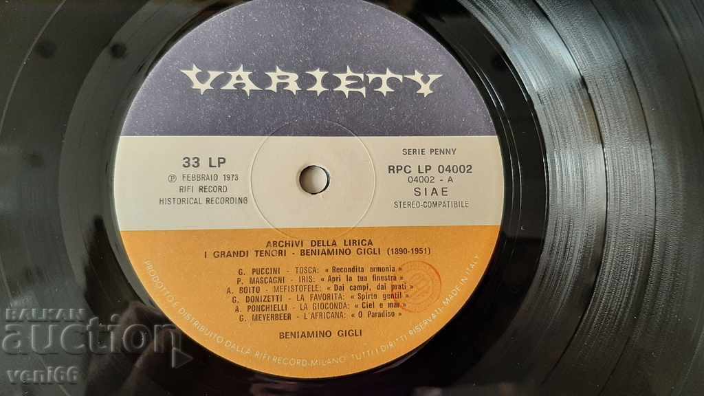 Auction Gramophone record - Benjamin Gillie Auction Gramophone record - Benjamin Gillie