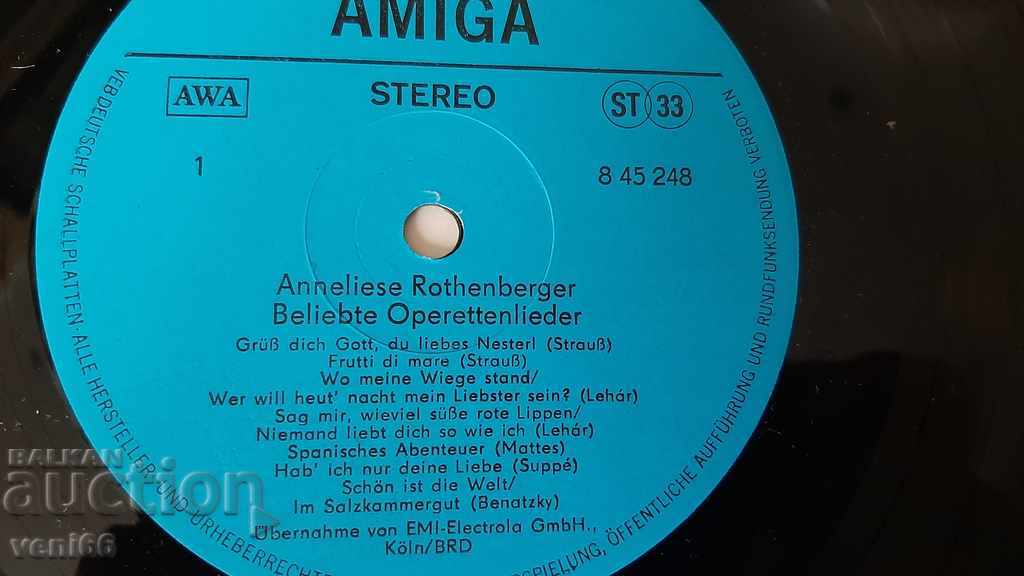 Auction Gramophone record - Anneliese Rothenberger Auction Gramophone record - Anneliese Rothenberger