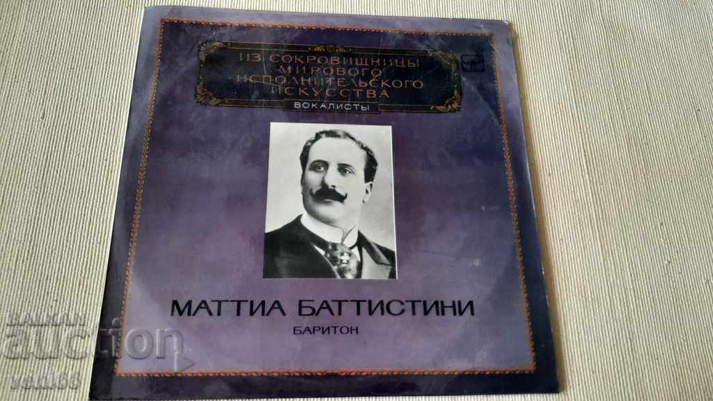 Disc gramofon - Matthias Batistini