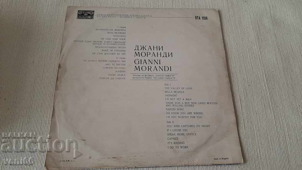 Delivery of BTA 1558 Gianni Morandi