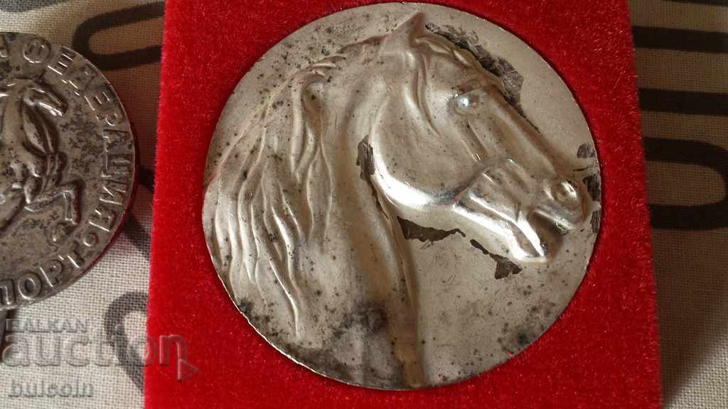 Auction  RARE MASSIVE PLAQUE+SIGN BF EQUESTRIAN SPORTS