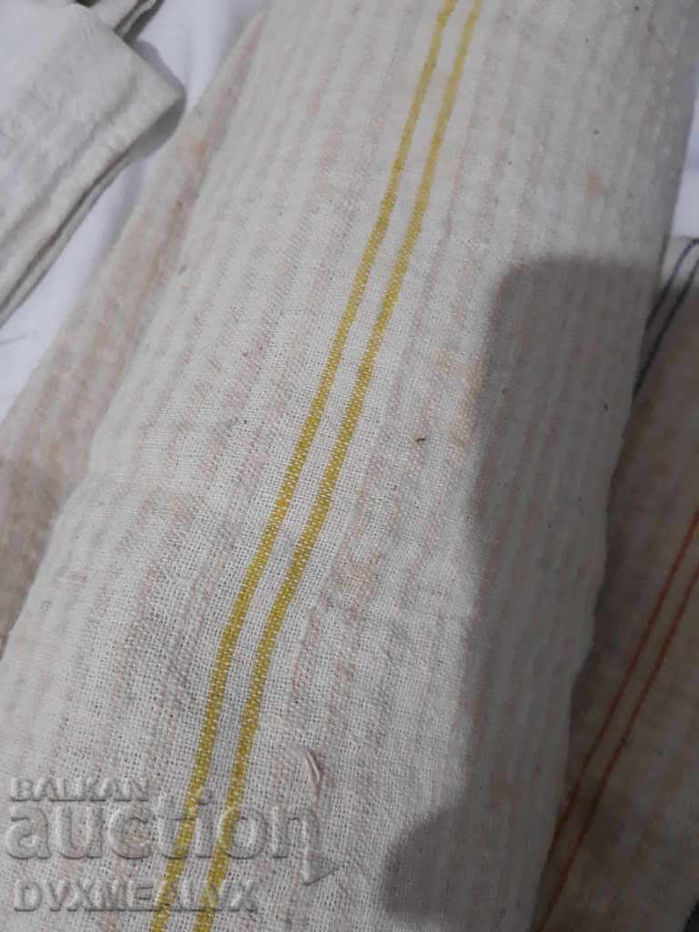 Auction  Old fine cotton towels, hand-woven, fabrics