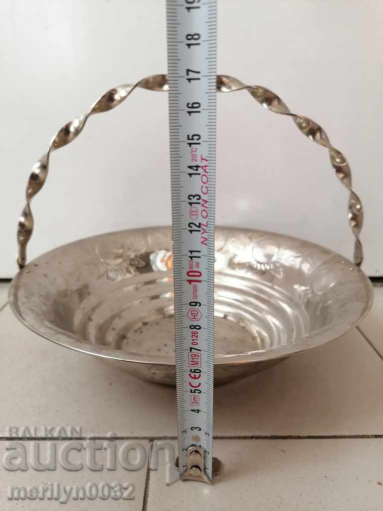 Metal basket, chocolate box USSR basket, sugar bowl with price 35.00 BGN | € 17.90 Metal basket, chocolate box USSR basket, sugar bowl with price 35.00 BGN | € 17.90