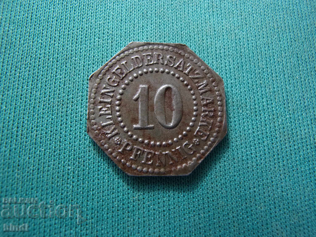 Weimar Lüneburg Germania 10 Pfennig 1917 Rare cu preț € 5.11 | 9.99 BGN