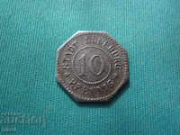 Weimar Lüneburg Germania 10 Pfennig 1917 Rare