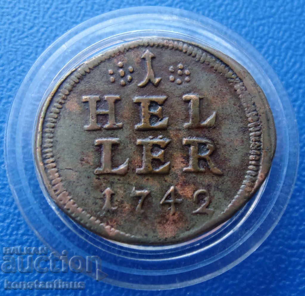 Bayreuth 1 Heller 1742 Σπάνια