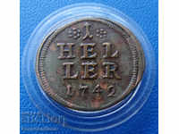 Bayreuth 1 Heller 1742 Σπάνια