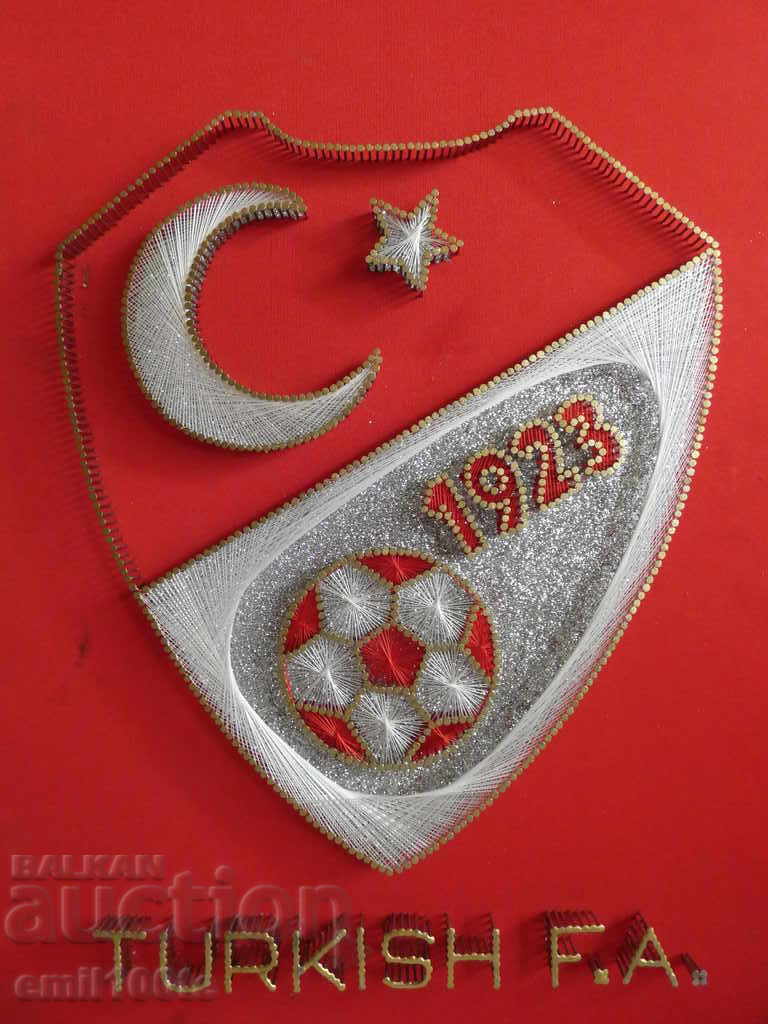 Big panel Turkish Football Federation Turkish F.A .1923