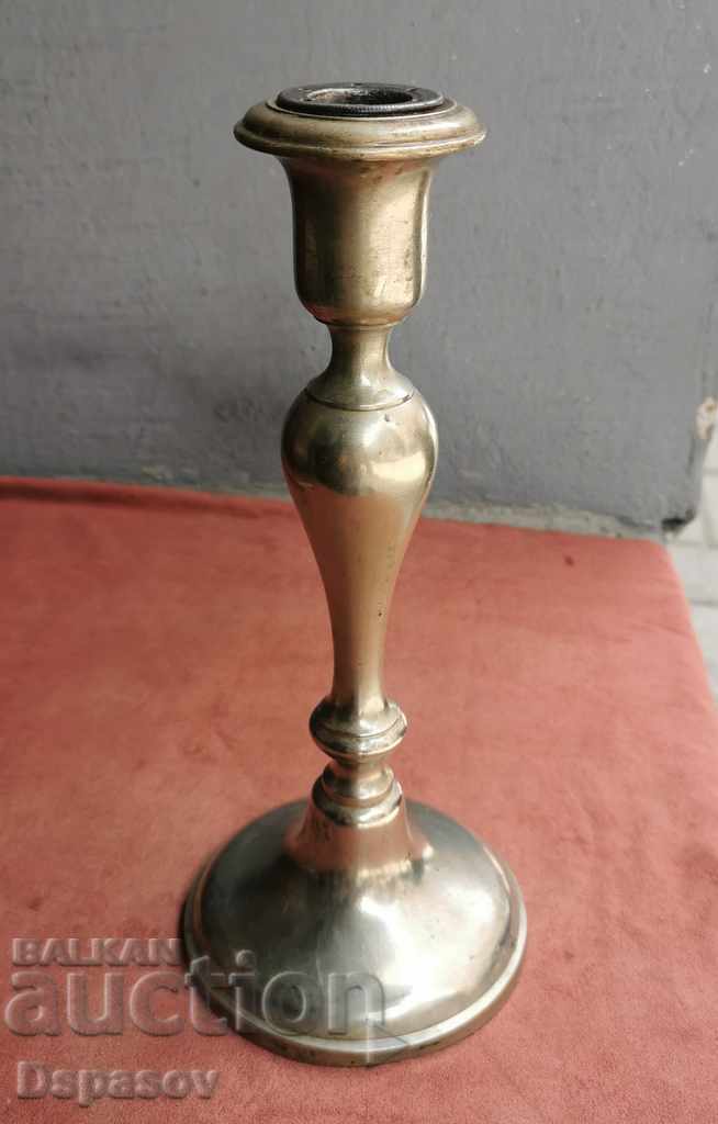 Old Silver Plated German Candlestick BMF Bavaria