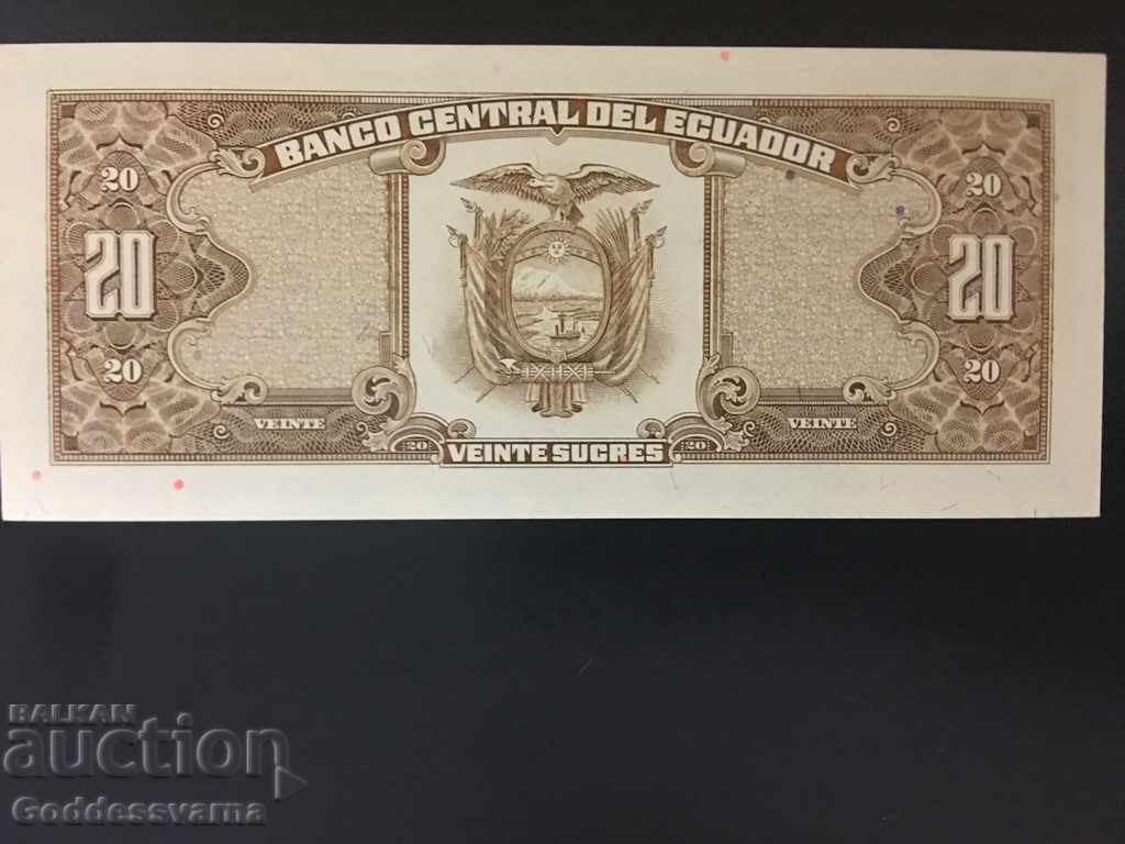 Ecuador 20 Diez Sucres 1988 Unc Ref 9016 with price 12.00 BGN | € 6.14 Ecuador 20 Diez Sucres 1988 Unc Ref 9016 with price 12.00 BGN | € 6.14