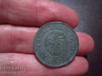 1917 - ZINC - BELGIUM - 25 cents