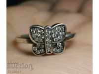 Сребърен Пръстен PANDORA Пеперуда