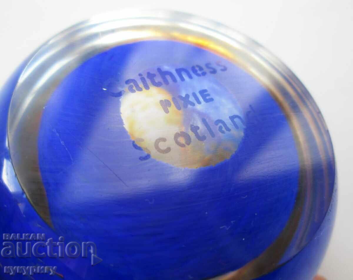 Beautiful original Caithness pixie Scotland glass paperweight with price 40.00 BGN | € 20.45