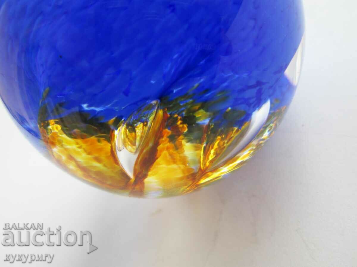 Delivery of Beautiful original Caithness pixie Scotland glass paperweight