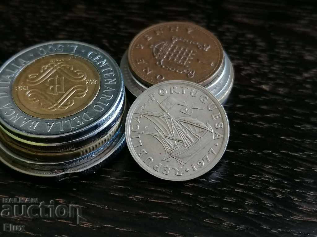 Coin - Portugal - 2.50 escudo 1977 with price 2.45 BGN | € 1.25 Coin - Portugal - 2.50 escudo 1977 with price 2.45 BGN | € 1.25