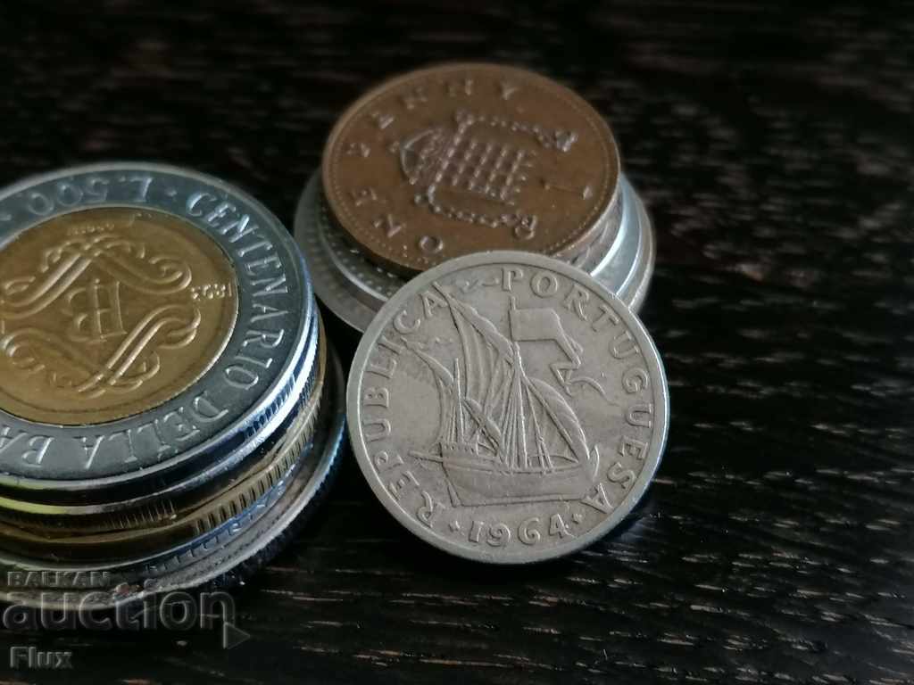 Coin - Portugal - 2.50 escudo 1964 with price 2.35 BGN | € 1.20 Coin - Portugal - 2.50 escudo 1964 with price 2.35 BGN | € 1.20
