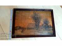 Picture in a frame - an old reproduction of Kondratov