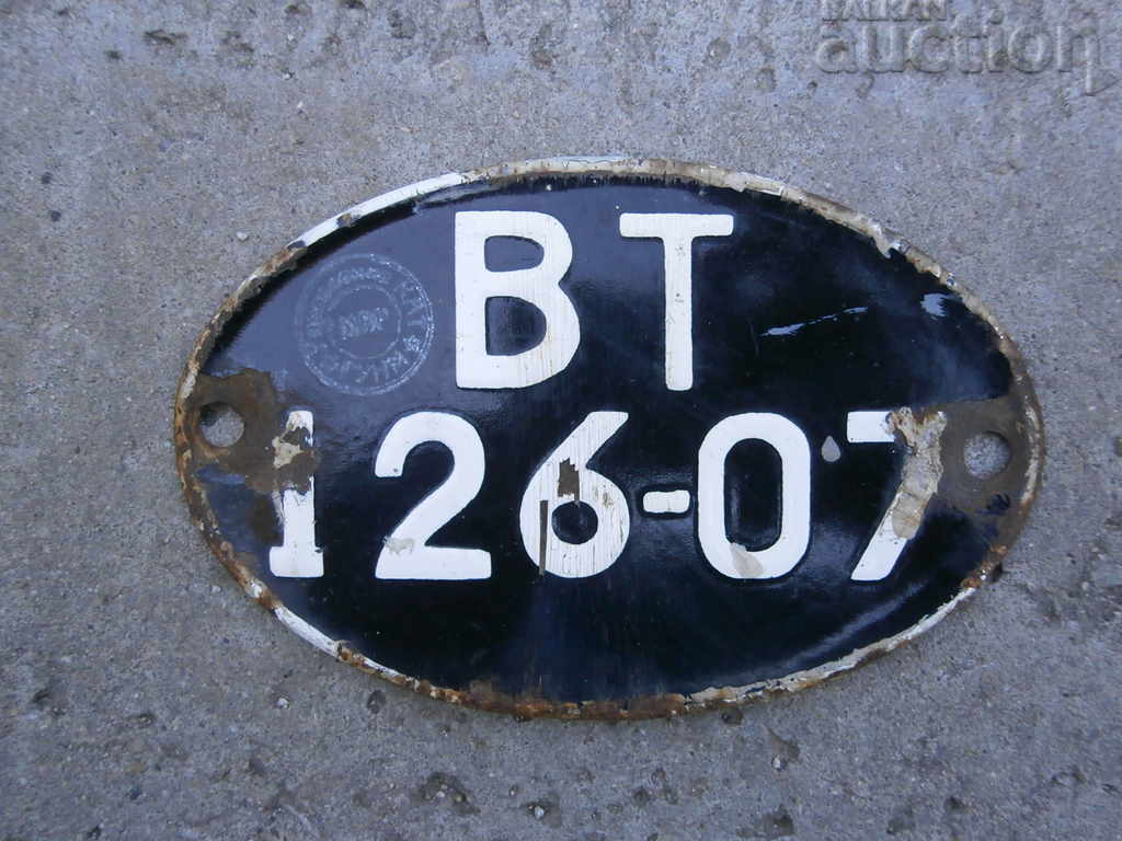 moped motorcycle enamel plate 60s - 5 moped motorcycle enamel plate 60s - 5