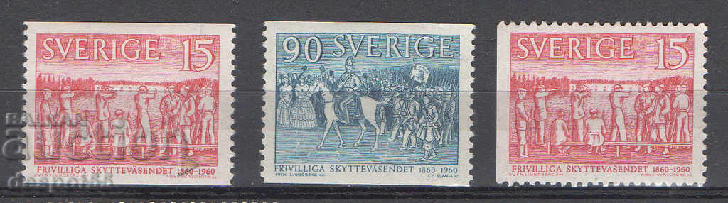 1960. Suedia. 100 de ani Organizație de tragere voluntară.