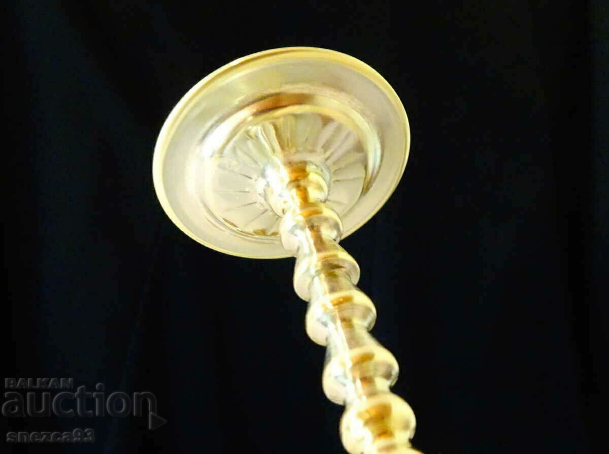 Ψηλά μπρούτζινα ποτήρια ρακιού, χαραγμένα - 6 Ψηλά μπρούτζινα ποτήρια ρακιού, χαραγμένα - 6