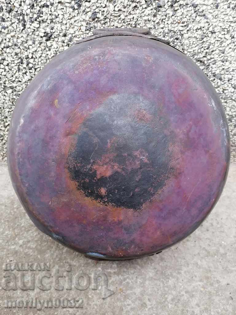 Delivery of Old copper tray sahan copper tray pan blue