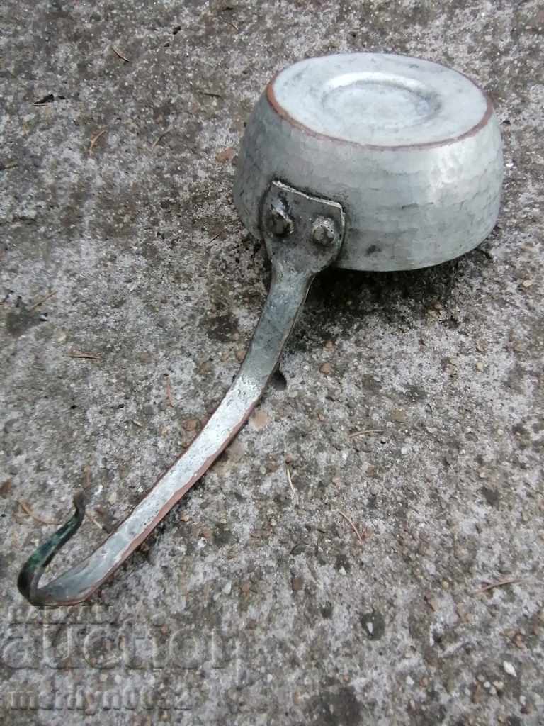 Old copper ladle, pan, copper, copper pot, pit with price 69.00 BGN | € 35.28 Old copper ladle, pan, copper, copper pot, pit with price 69.00 BGN | € 35.28